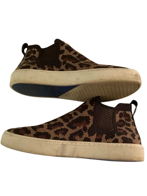 Rothy's chelsea slip on sneaker leopard women's size 8 - Image 2