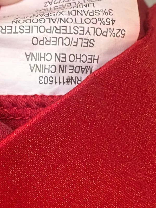 As U Wish Red Satin Rosette Mini Dress Size 7 Homecoming One Shoulder - Image 9