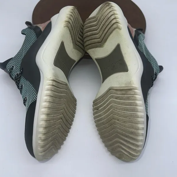 Women Sam Edelman Meena Sneaker Shoes Us Size 8 M Green Black White - Image 5