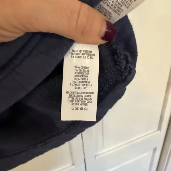 Aerie Easy Street blue oversized tie neck sweater size small - Image 5