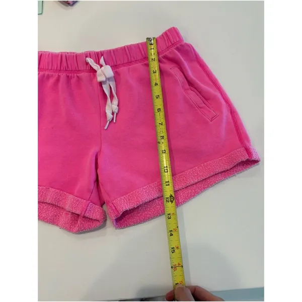 PINK Victoria’s Secret Pink Fleece Shorts Lounge Drawstring side Logo - XS - Image 7