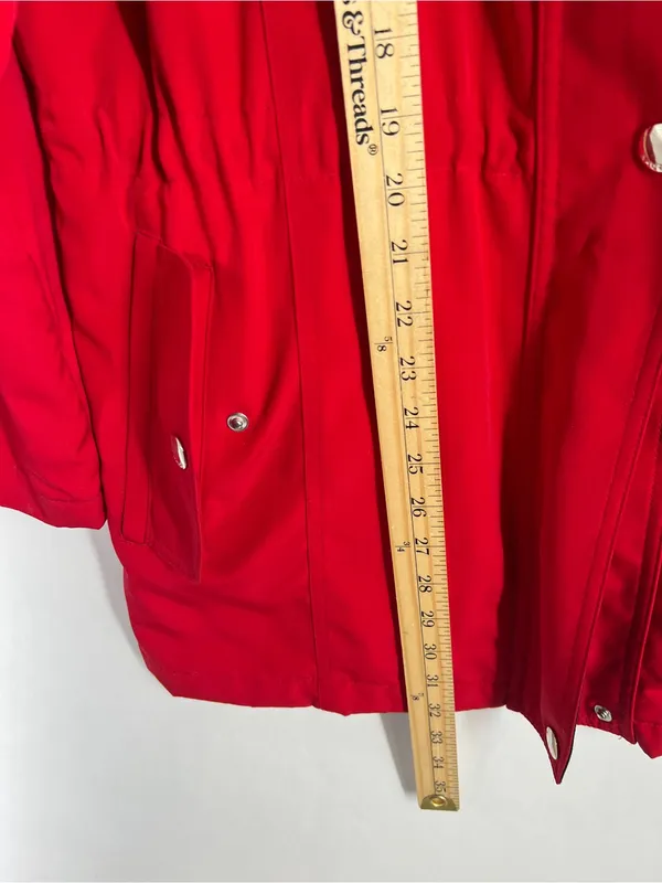 Nautica‎ Red Hooded Water-Resistant Trench Jacket - Image 12