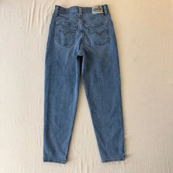 Levi's SilverTab Mom Jeans W28 L27 High Rise Tapered 90s Revival - Image 8
