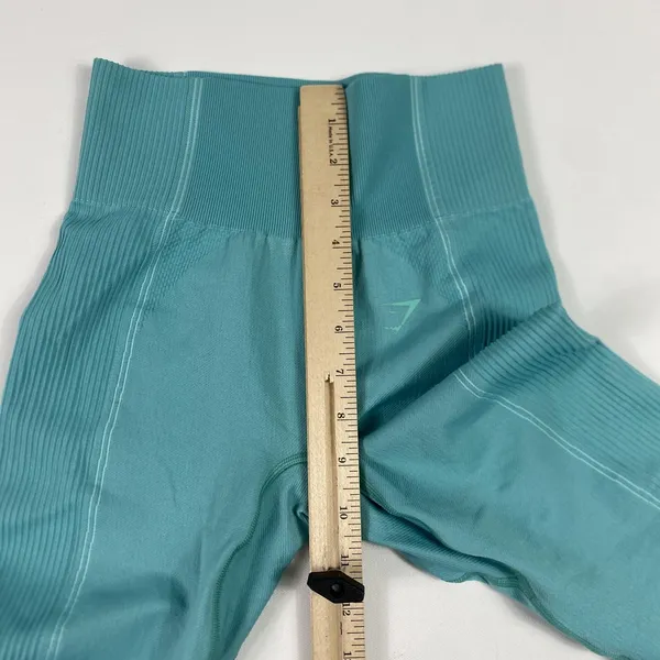 Gymshark Leggings Womens Small Teal High Waist Seamless Yoga Pants Athletic‎ - Image 5