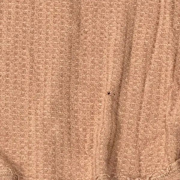 Free People We The Free Tan Thermal Oversized Top Women’s Medium - Image 3