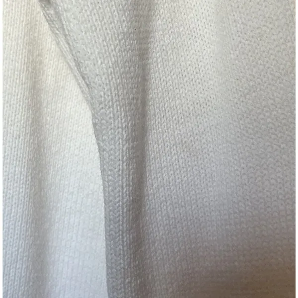 Show me your Mumu Sweater White Cropped Knit Vacay Varsity Crop Graphic Colorful - Image 8