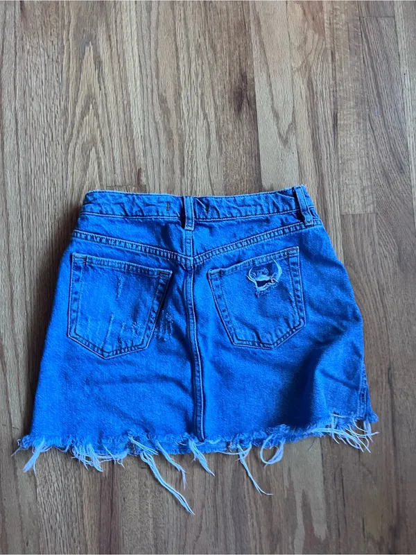 We the free a line denim mini skirt size 26 - Image 4