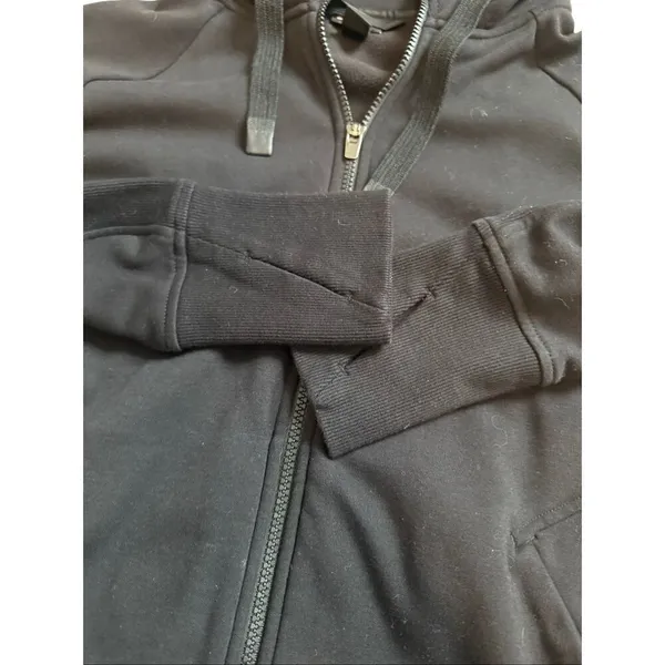 Athleta Triumph Hoodie Black Full Zip Large - Image 7