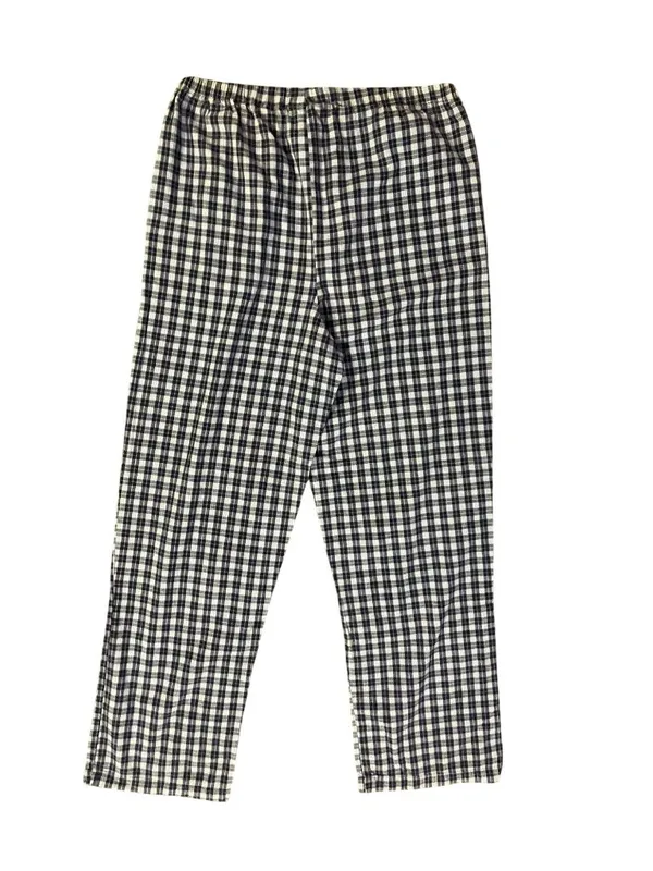Handmade Navy Plaid Pants Women's XS/Petite Small? Elastic Waist Hand Pockets Us - Image 4