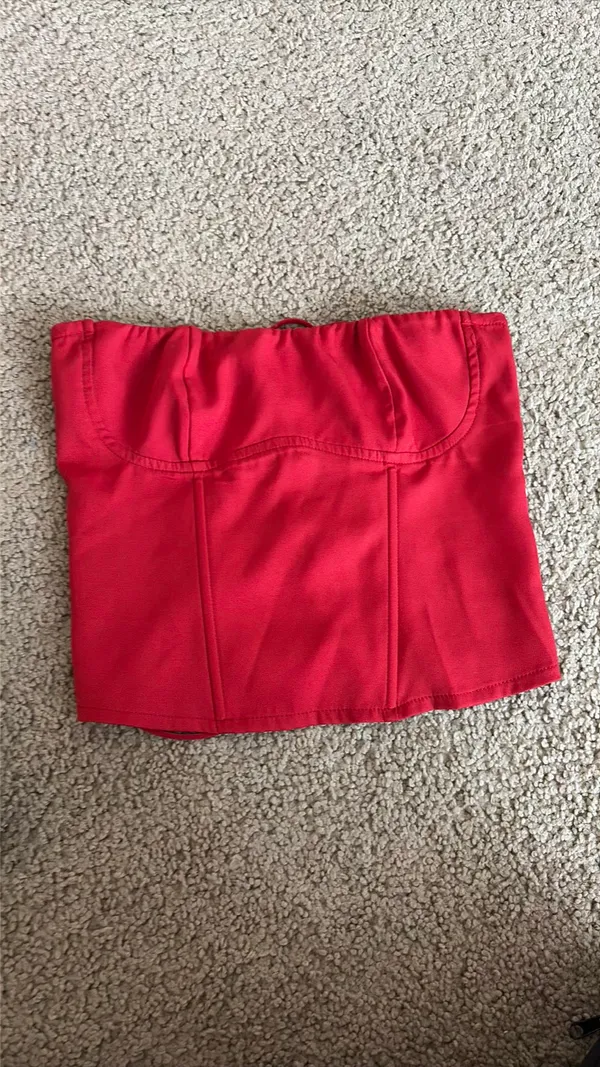 Edikted Red Corset Top - Image 2