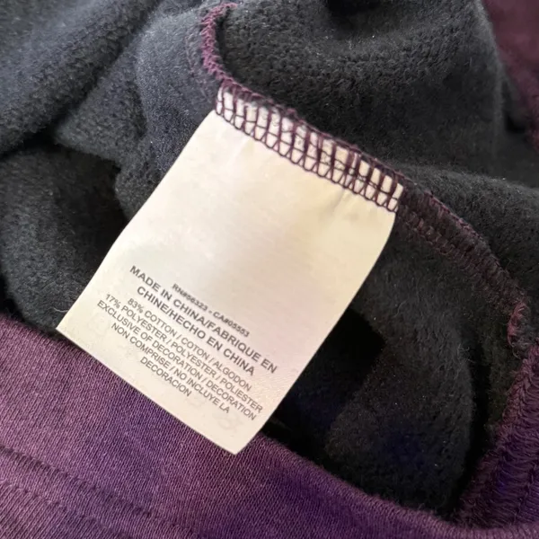 Nike Track & Field Purple Cropped Sweatshirt‎ Cozy Fleece Pullover Boxy Size M - Image 5