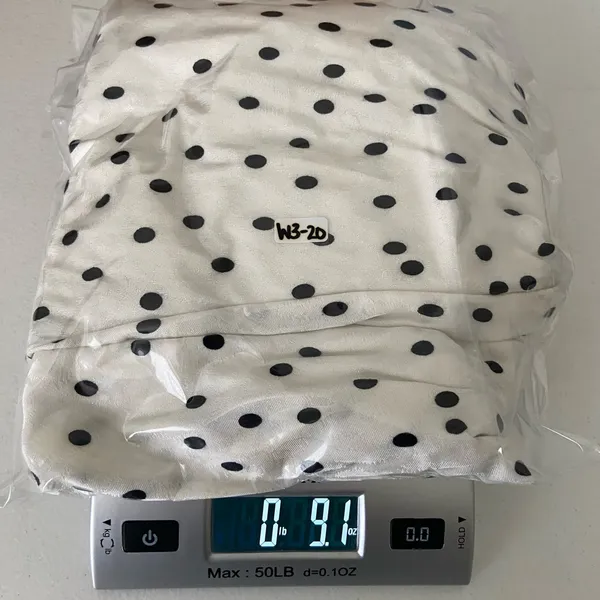 EUC RIXO women’s basketball team white cream black polka dot‎ ruffle lined dress - Image 7