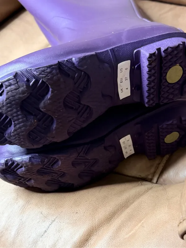 Hunter Norris Field Side Adjustable Purple Boots - Image 5