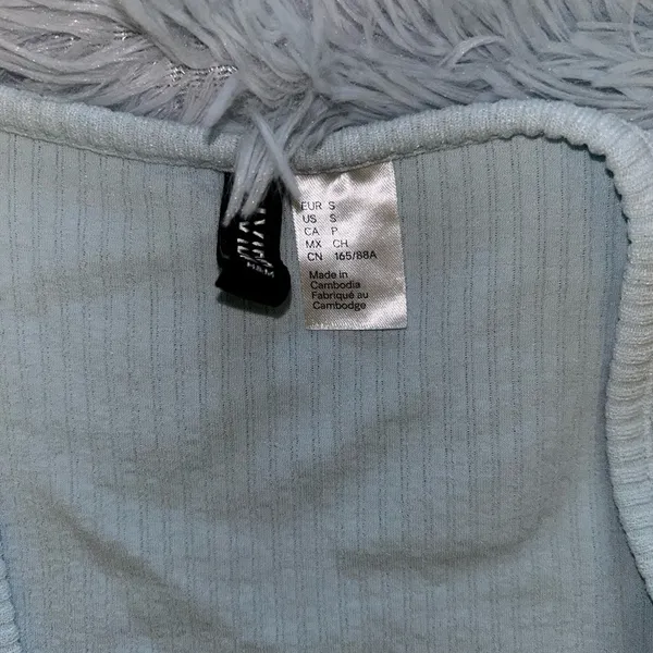 H&M Baby Blue Tie Cardigan - Image 2