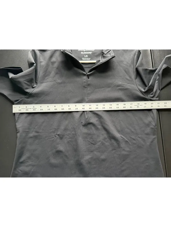 Tommy Bahama IslandZone Women's Black Half-Zip Polo Shirt Size L - Image 5