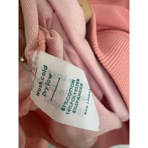Marine Layer Cassidy Sweatshirt Mini Dress Size Medium Vintage Peach Preppy - Image 7