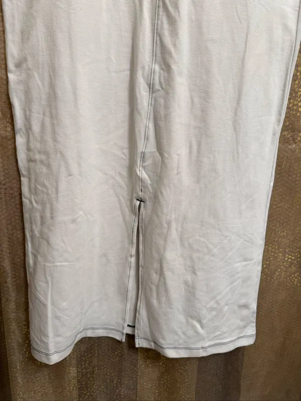 Daily Practice By Anthropologie Ivory T-Shirt Maxi Dress Small NWT - Image 3