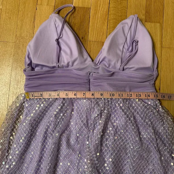 SheIn Purple sequin mini dress - Image 10