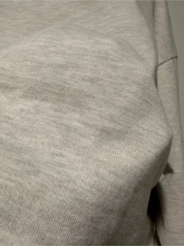 ALO Yoga Female Accolade Crew Neck Pullover Cozy Sweatshirt Oatmeal Heather XL - Image 12