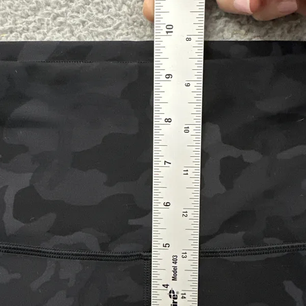 Lululemon Wunder Train Shorts High Rise 6" Black Camo Biker Athletic Women's 6 - Image 8