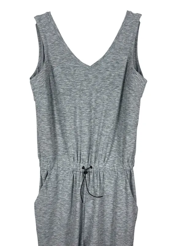 Old Navy Active Breathe ON Jumpsuit Gray Sleeveless Cropped Wide Leg S NWT - Image 2
