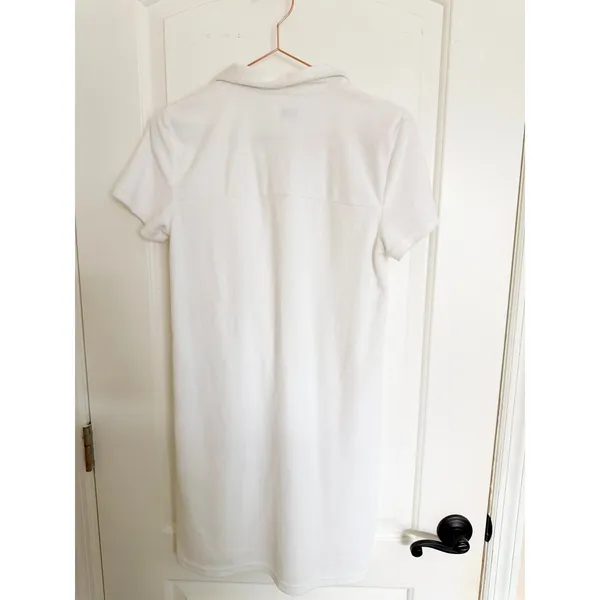 Tna Yale Dress Womens Medium White Terry Cloth Short Sleeve‎ Mini Aritzia 98436 - Image 7