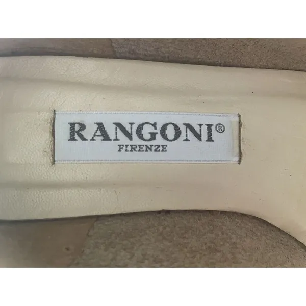 Rangoni Of Florence Italy women Size 6.5 leather Fabrics Bow Tie pump Shoes - Image 5