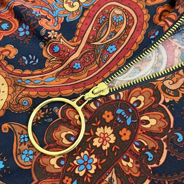 MSK Paisley Print Casual A-line Sheath Long Sleeve Dress Size Large - Image 4
