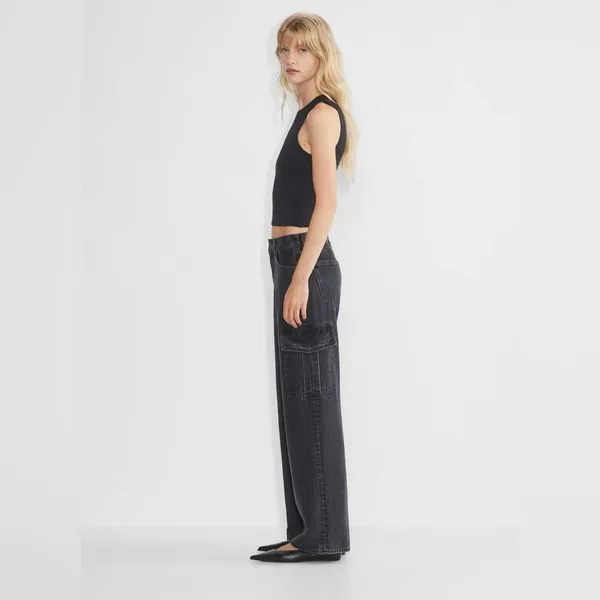Aritzia Denim Forum The Farrah Hi-rise Cargo Jean Size 24 - Image 5
