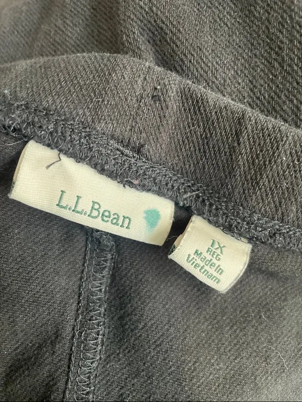 L.L. Bean Black Boot-Cut Pull-On Pants - Image 2