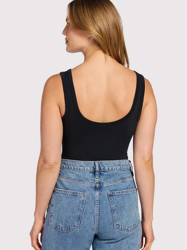 NWOT Nuuds Seamless Scoop Tank Bodysuit Small - Image 3