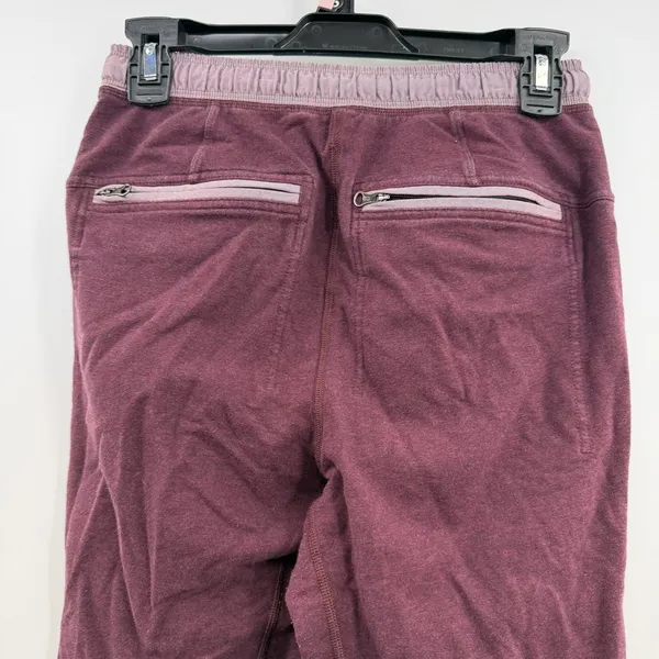 Lululemon Get Going Jogger 4 Heathered Black Cherry Burgundy Zip Pockets - Image 7