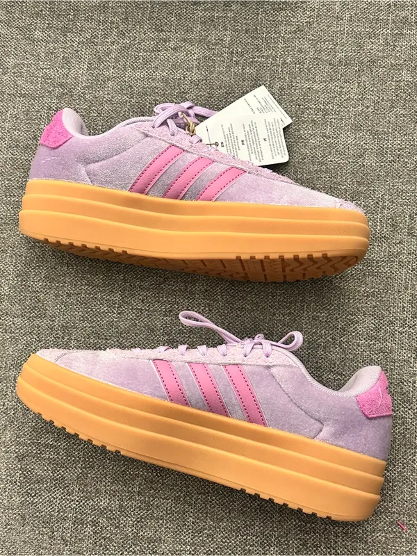 adidas Women's Purple VL Court Bold Sneakers. New size 6 - Image 4