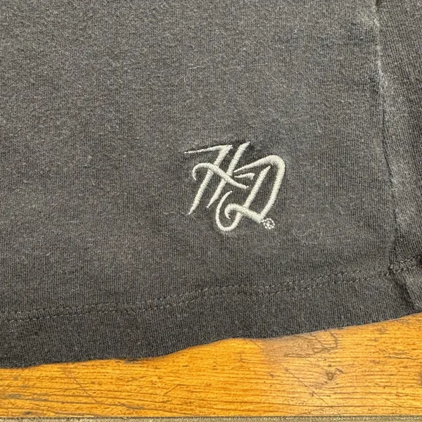 harley davidson shirt Graphics On Back Embroidered Logo‎ Front - Image 3