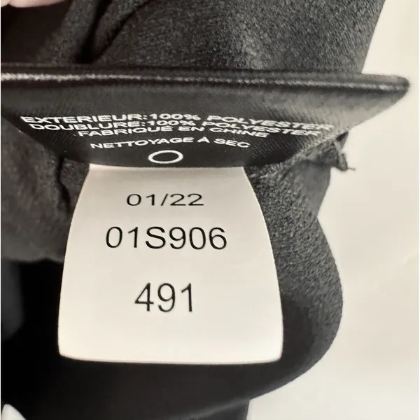 Sam Edelman Black Satin Cutout Midi Dress‎ Size 10 Cocktail Party Minimalist LBD - Image 7