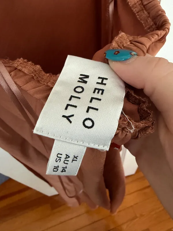 Hello Molly Dress Midi Rust Stand On My Own - Image 6