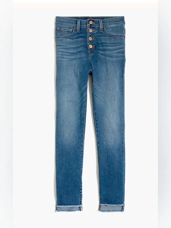 J. Crew Mercantile 10" highest-rise jean with button fly Size 29 - Image 2