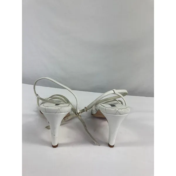 Bruno Magli Sanda Strappy Sandal in White Leather Size 39.5 / 9 - Image 6