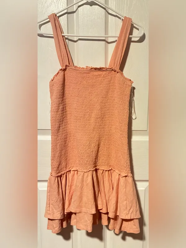 American Eagle Outfitters Smocked Ruffle Mini Dress in - Image 2