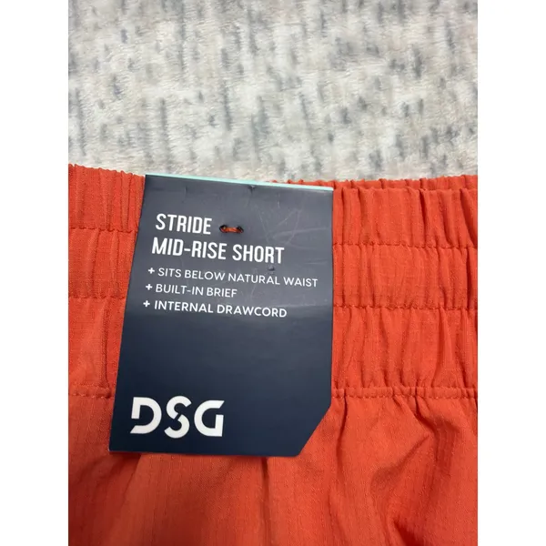 DSG‎ Womens Stride Mid-Rise Shorts Ginger Orange DAW14200R Size Medium NWT - Image 6