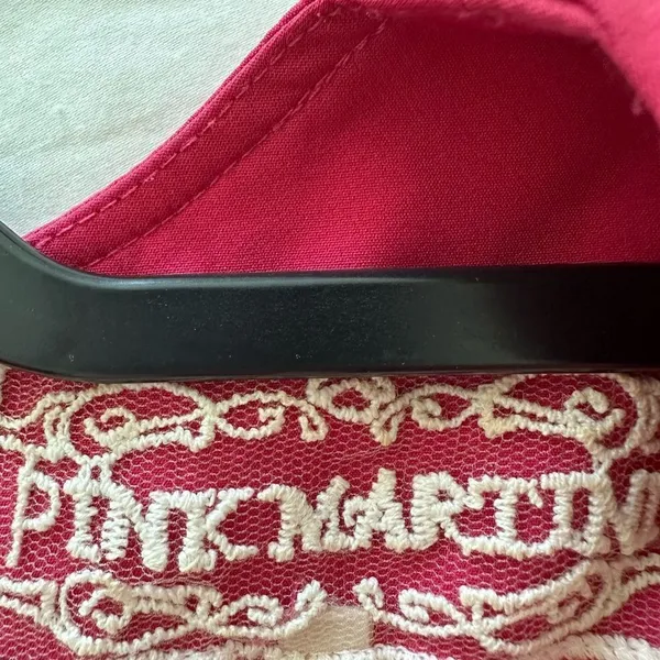 Pink Martini Sheath Pink Sleeveless Mini Dress Zipper Party Barbie Size S - Image 6