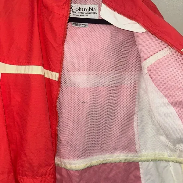 Vintage 1990's Columbia Windbreaker Jacket Packable.‎ Women’s size Medium. - Image 9