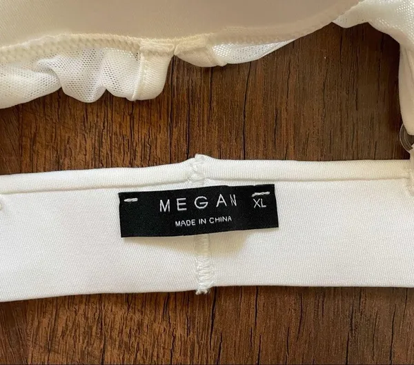MEGAN slip over pretty floral appliqué bra - Image 4