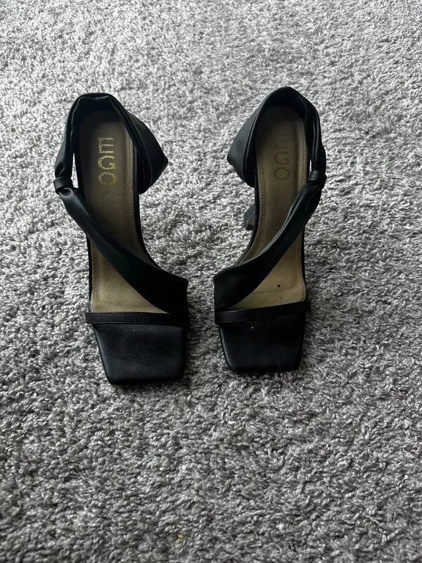 EGO Square Toe Strappy Heels - Image 2