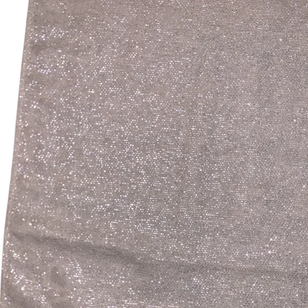 RSVP Sparkly Cream Scarf with Fringe Winter Holiday Gold Sparkles - Image 6