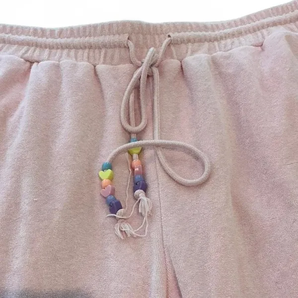 Stoney Clover Lane Pink Terrycloth‎ Sweatpants Size Small - Image 2