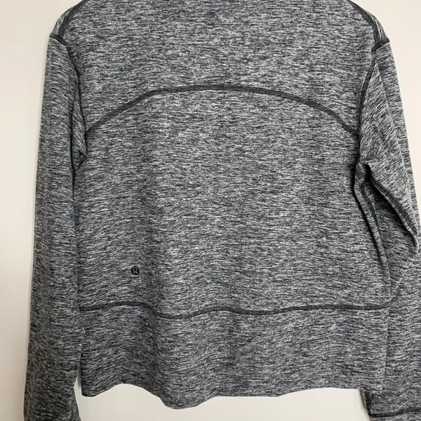 Lululemon Ready to Rulu Fleece Pullover Heathered Black Size 6 - Image 6