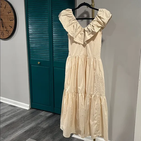 Anthropologie NWT English Factory midi ruffle dress $180 XS - Image 11
