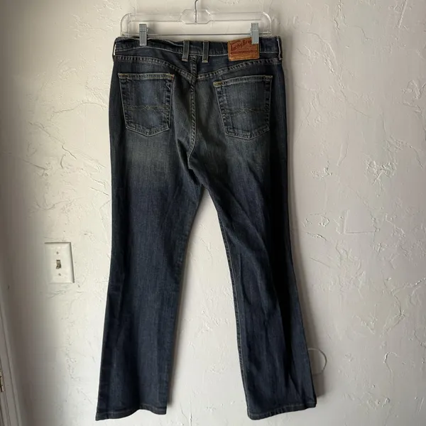 Lucky Brand‎ Jeans Y2k 10 Classic Bootleg Stretch Denim Made in USA 30 Inseam - Image 7