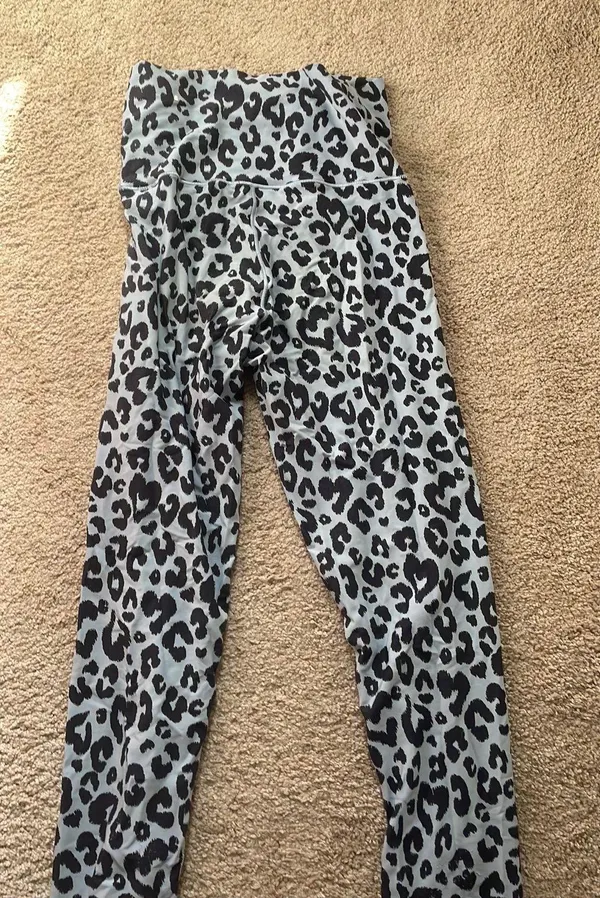Aerie Blue Cheetah Leggings - Image 2